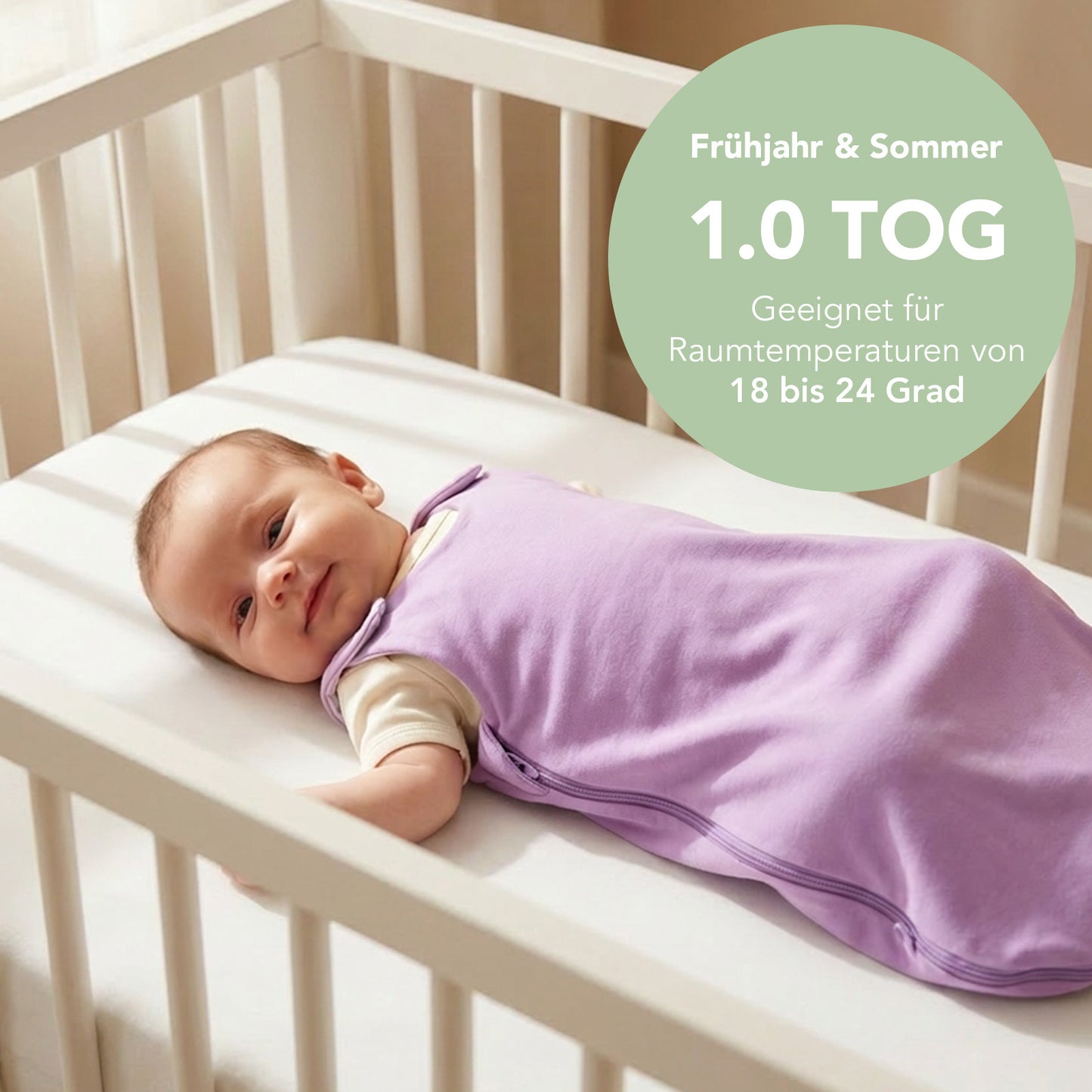 Babyschlafsack 1.0 TOG_Lavendel_TOG_1206