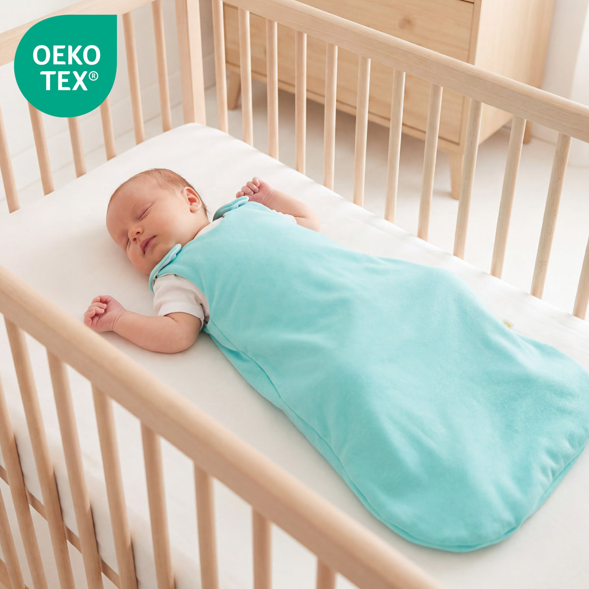 Babyschlafsack 2.5 TOG_Aqua_OEKOTEX_1207