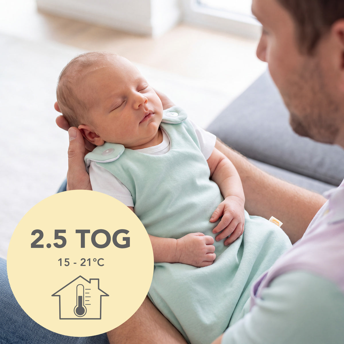 Babyschlafsack 2.5 TOG_Salbei_TOG_1207