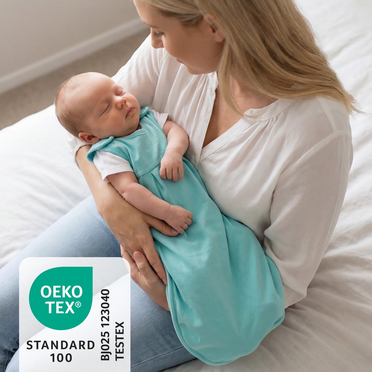 Babyschlafsack 2.5 TOG_Aqua_OEKOTEX_1207