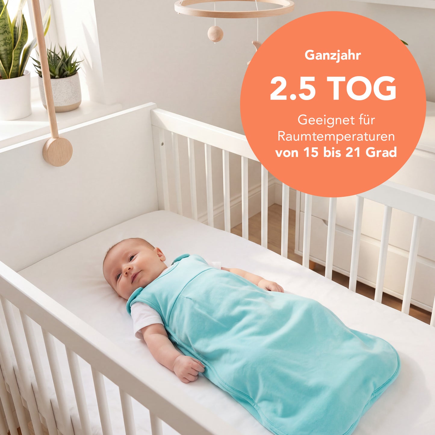 Babyschlafsack 2.5 TOG_Aqua_TOG_1207