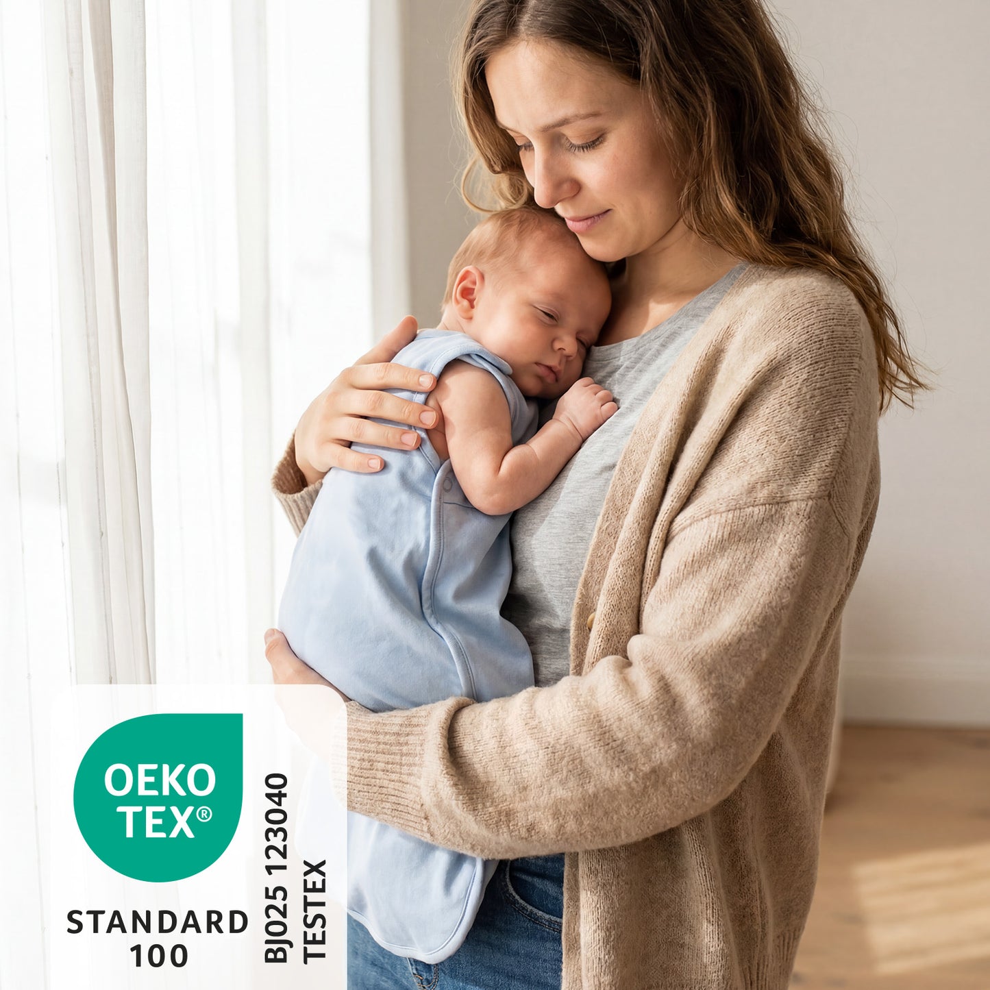 Babyschlafsack 2.5 TOG_Blue Ice_OEKOTEX_1207