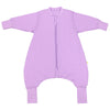 Schlafsack mit Füßen und umklappbaren Bündchen 3.5 TOG_Lavendel_Vorderseite_1209