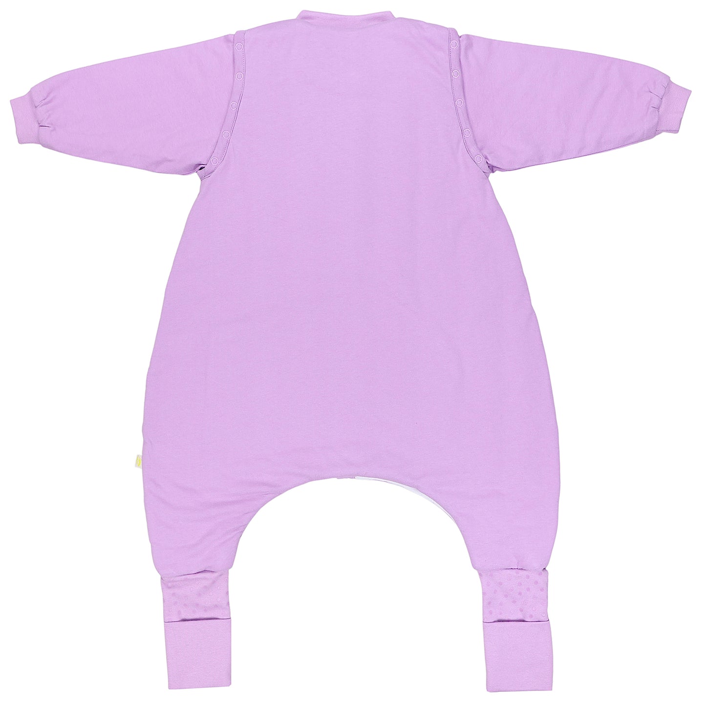 Schlafsack mit Füßen und umklappbaren Bündchen 3.5 TOG_Lavendel_Rückseite_1209