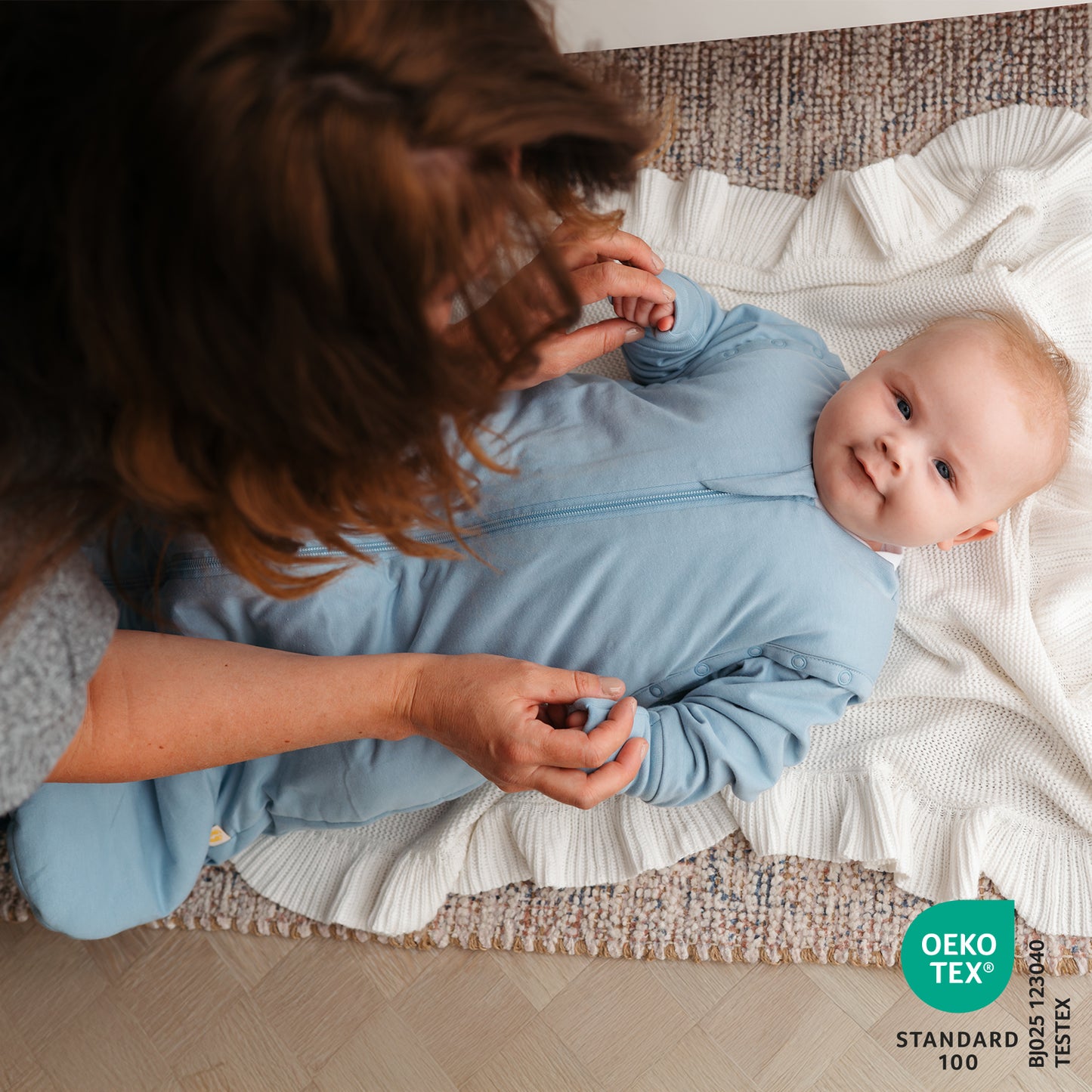 Babyschlafsack 3.5 TOG_Blue Ice_OEKOTEX_1210