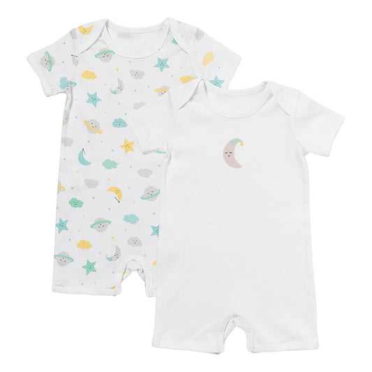 Bio Baby-Strampler kurzarm 2er-Pack_Moon & Stars_1_439