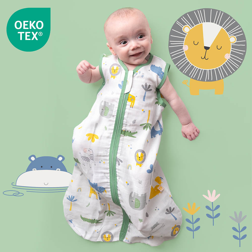 Musselin Babyschlafsack 0.5 TOG_Dschungel_OEKOTEX_415