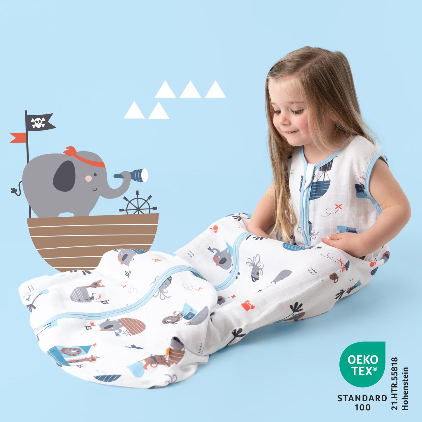 Musselin Babyschlafsack 0.5 TOG_Pirat_415_2 - (Bild-40)