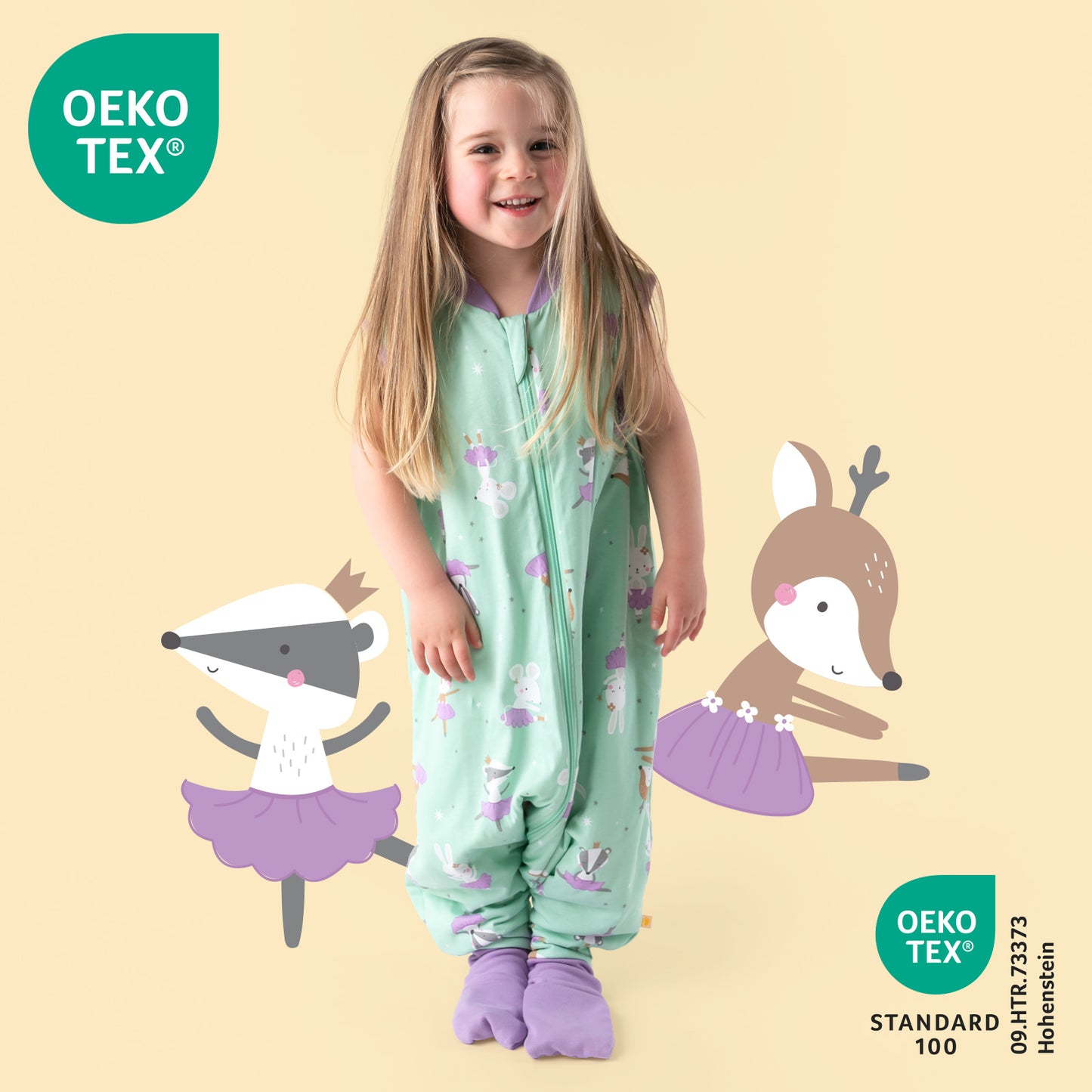 Schlafsack mit Füßen und umklappbaren Bündchen 1.0 TOG_Ballerina_418_2 - (Bild-44)