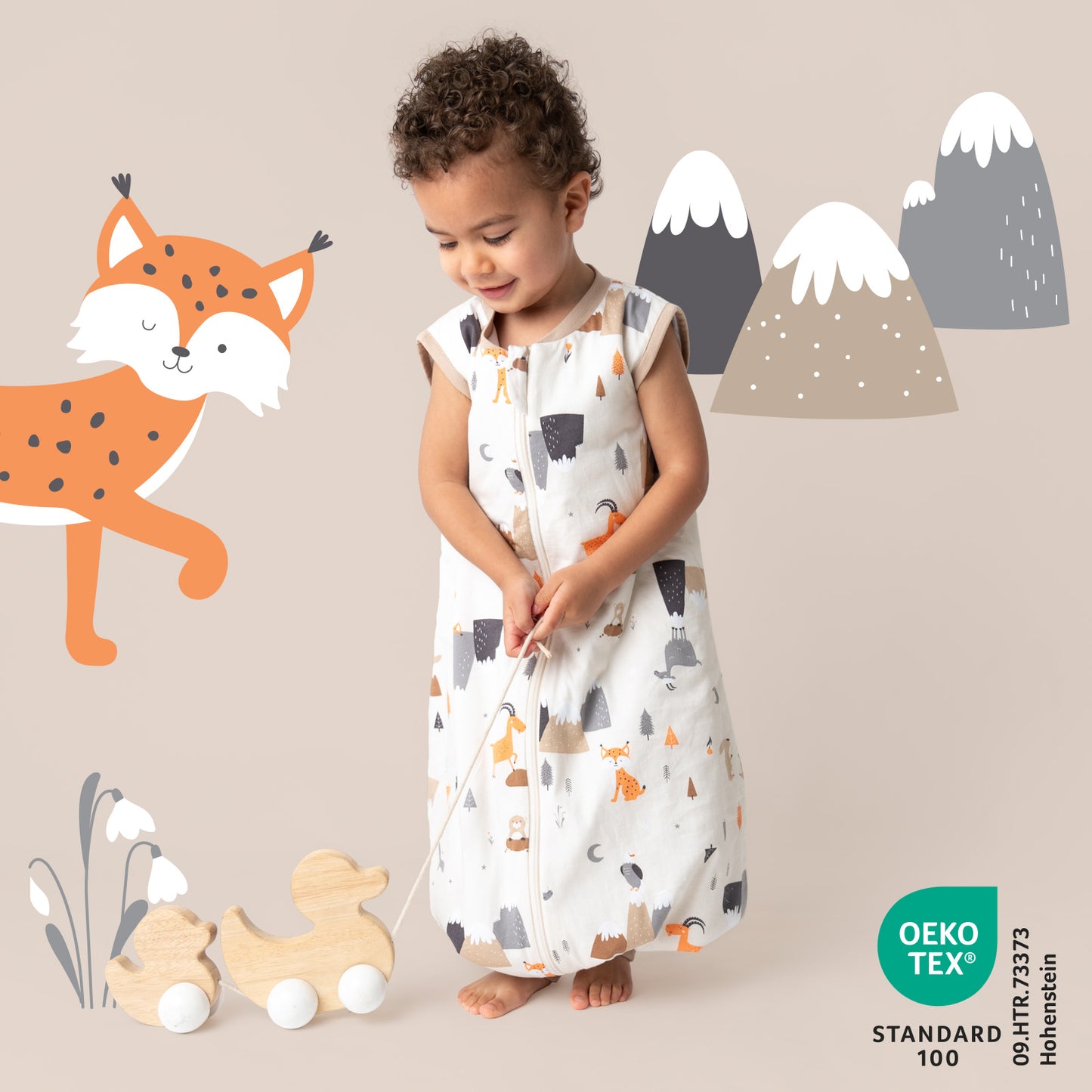 Schlafsack mit Füßen und umklappbaren Bündchen 1.0 TOG_Bergtiere_418_2 - (Bild-49)