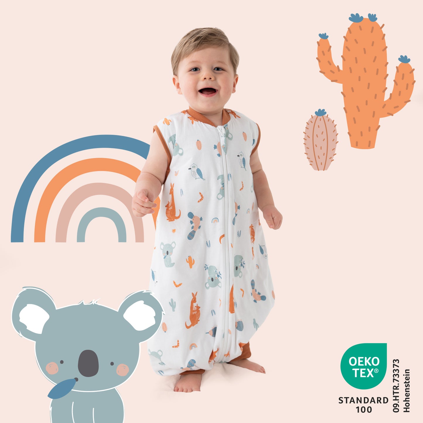 Schlafsack mit Füßen und umklappbaren Bündchen 1.0 TOG_Känguru_418_2 - (Bild-55)