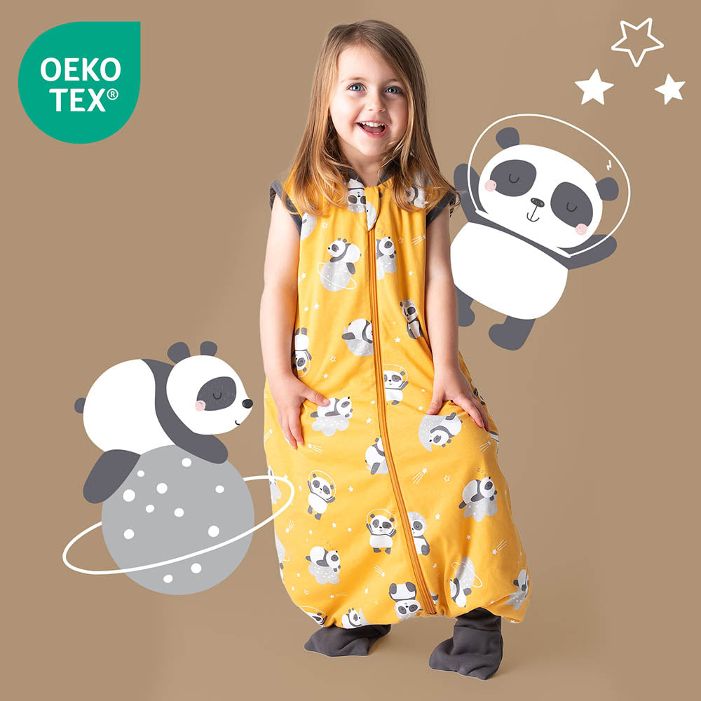 Schlafsack mit Füßen und umklappbaren Bündchen 1.0 TOG_Panda_OEKOTEX_418