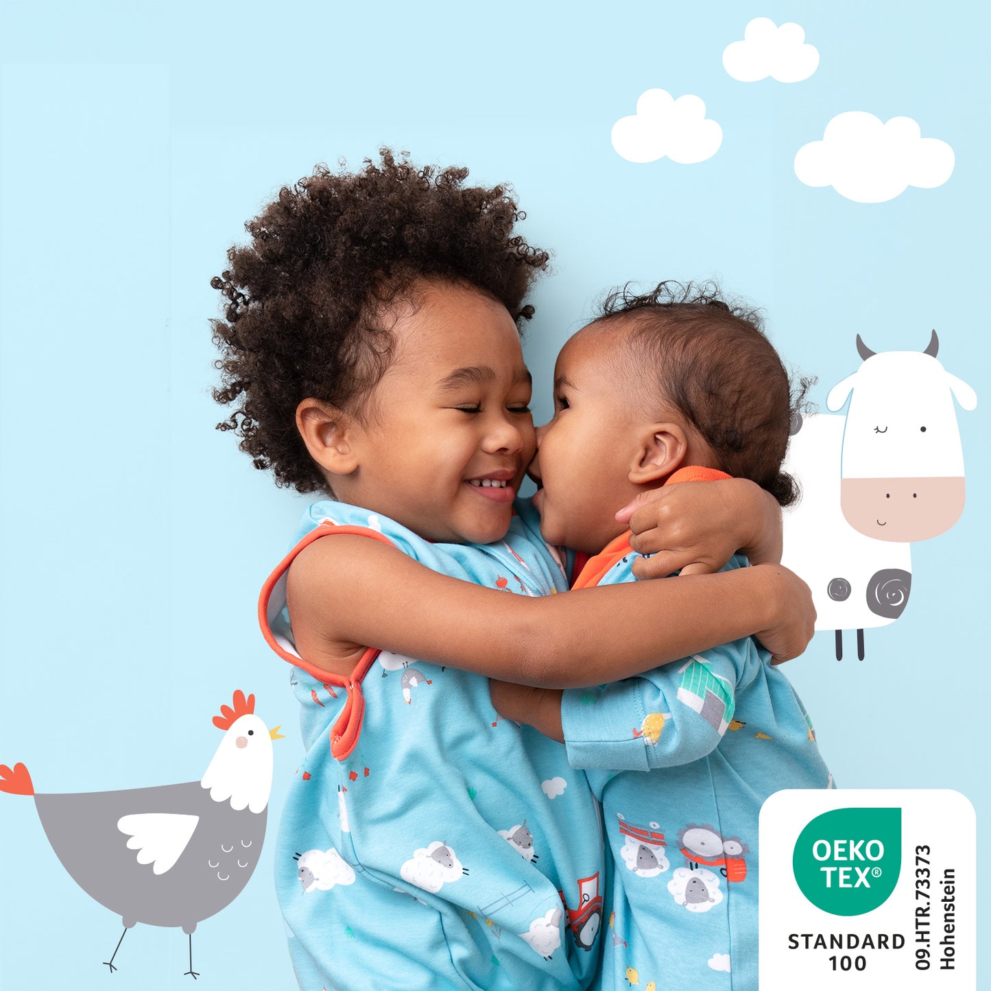 Bio Schlafsack mit Füßen und umklappbaren Bündchen 1.0 TOG_Bauernhof_419_2 - (Bild-11)