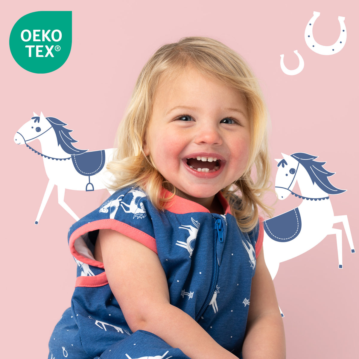 Babyschlafsack 1.0 TOG_Pferde_OEKOTEX_420