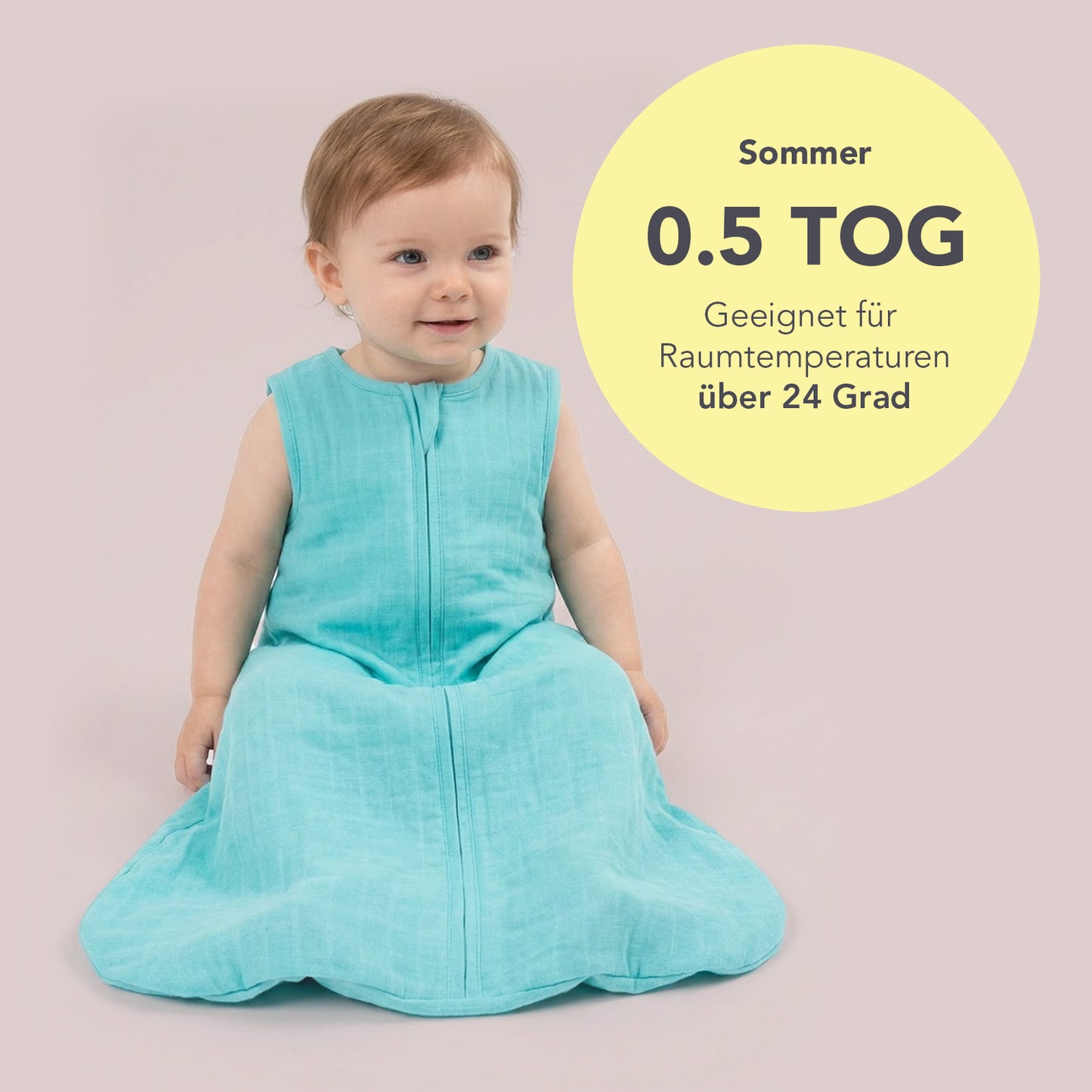 Musselin Babyschlafsack 0.5 Tog_Aqua_5_423