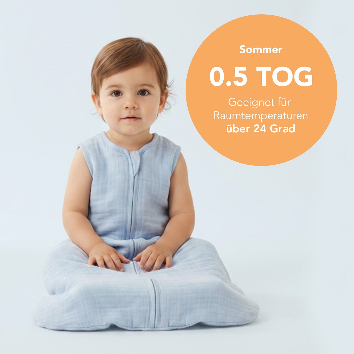 Musselin Babyschlafsack 0.5 Tog_Blue Ice_5_423