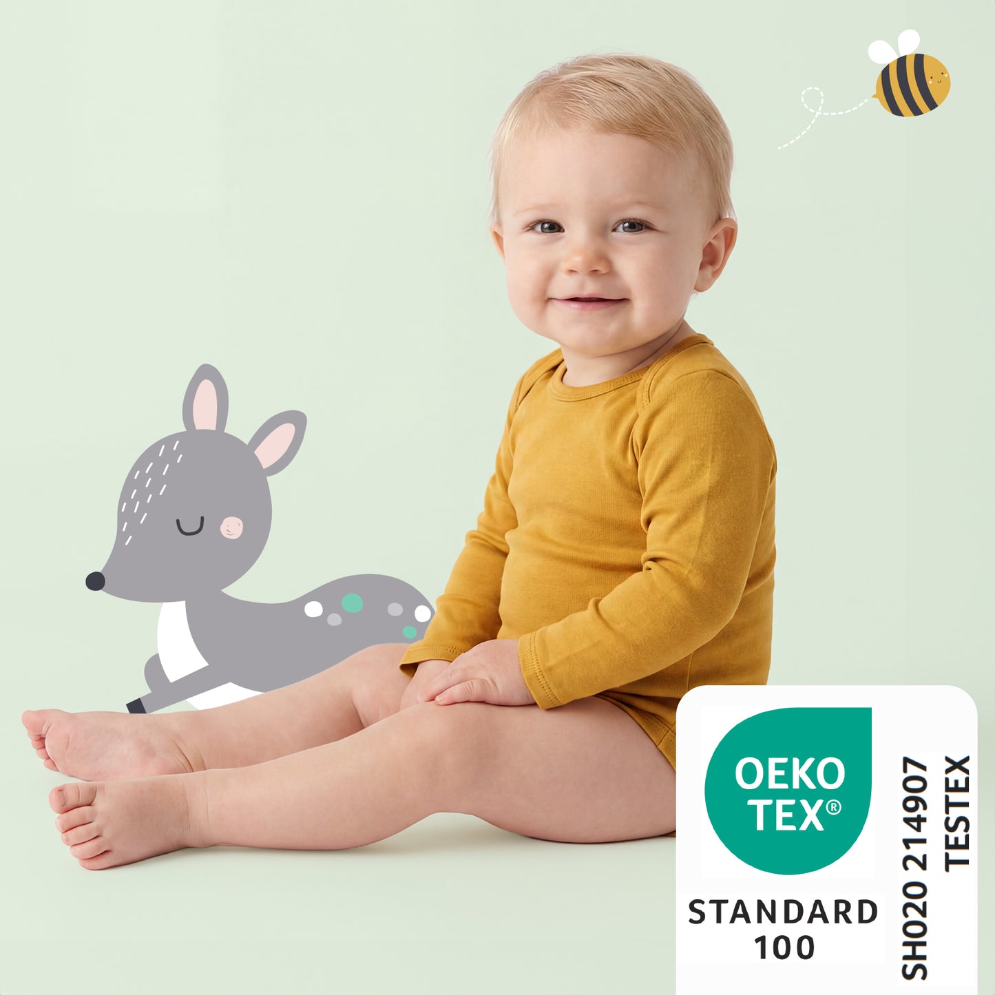 Bio Baby-Bodys langarm 3er-Pack_Waldtiere_2_434