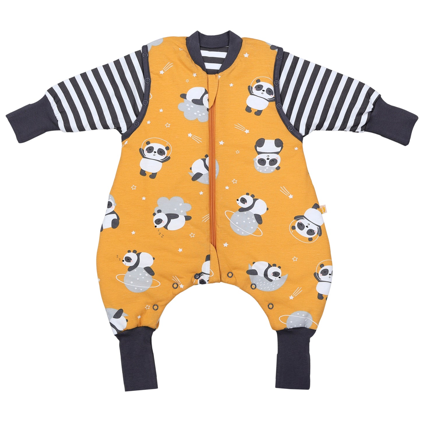 Schlafsack mit Füßen und umklappbaren Bündchen 2.5 TOG_Panda_Vorderseite2_461