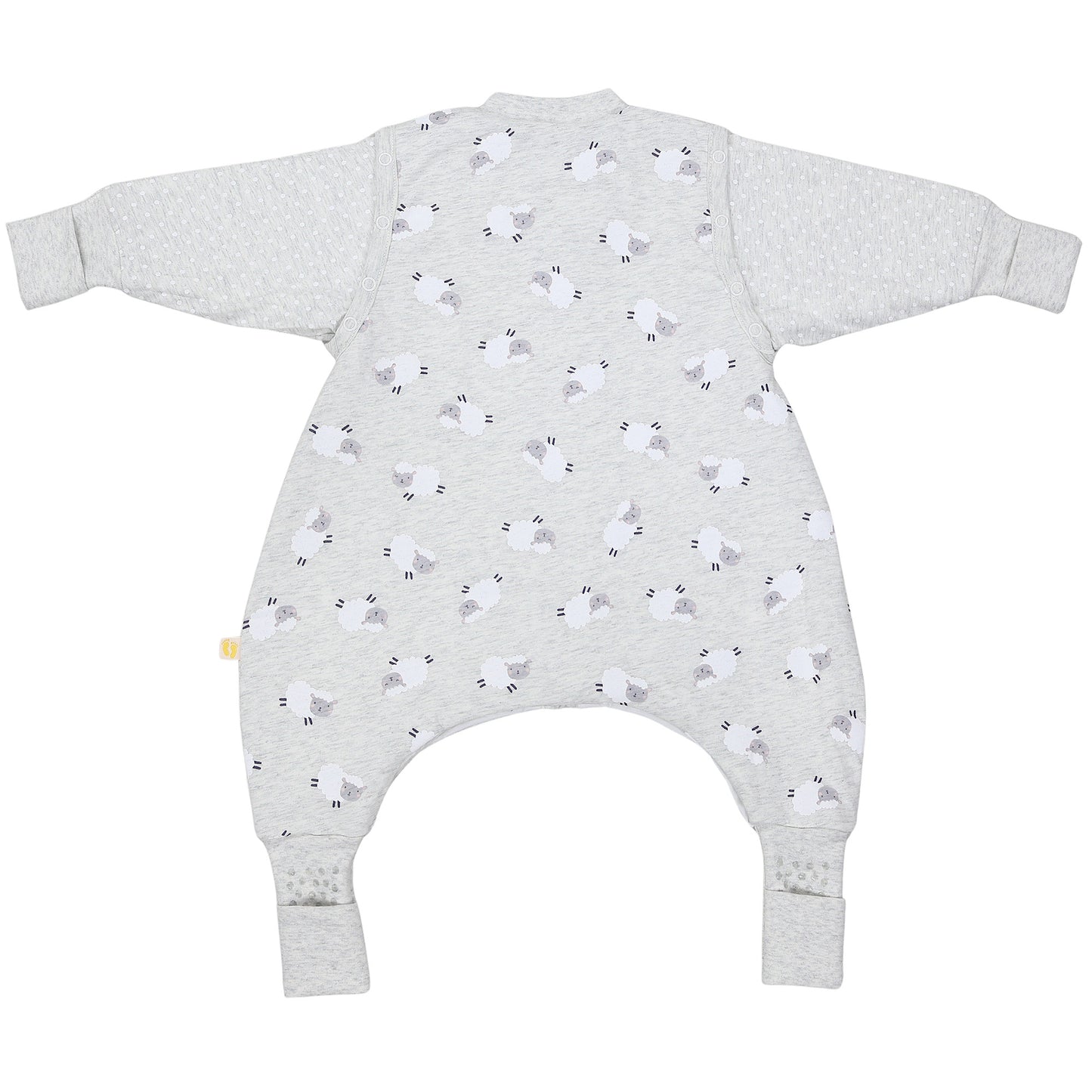 Schlafsack mit Füßen und umklappbaren Bündchen 2.5 TOG_Schäfchen_Rückseite_461