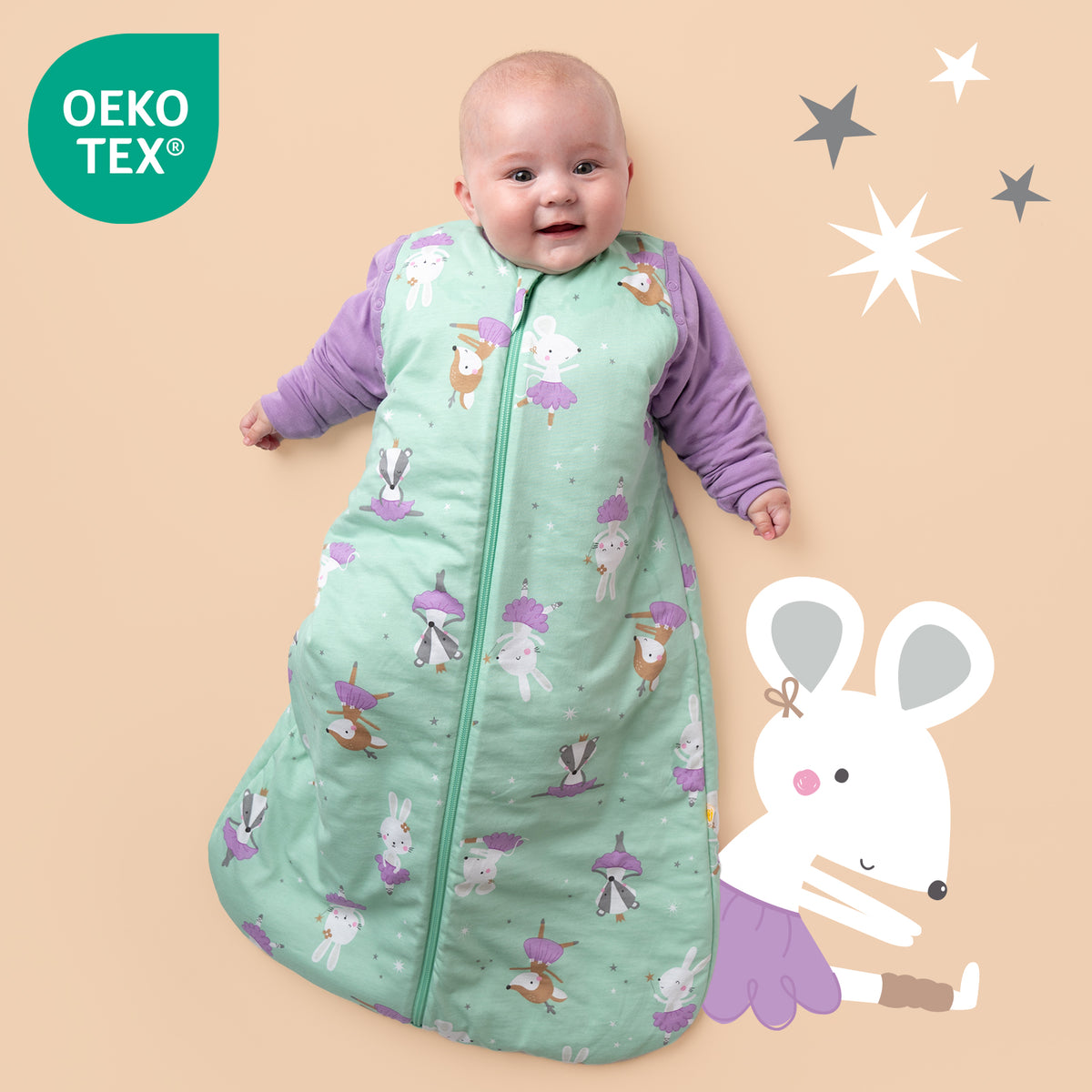 Babyschlafsack 2.5 TOG_Ballerina_OEKOTEX_465
