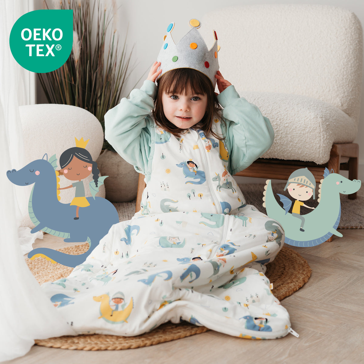 Babyschlafsack 2.5 TOG_Fantasia_OEKOTEX_465