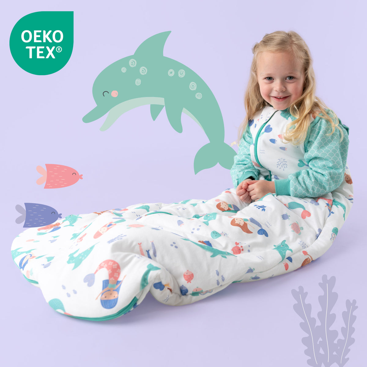 Babyschlafsack 2.5 TOG_Meerjungfrau_OEKOTEX_465