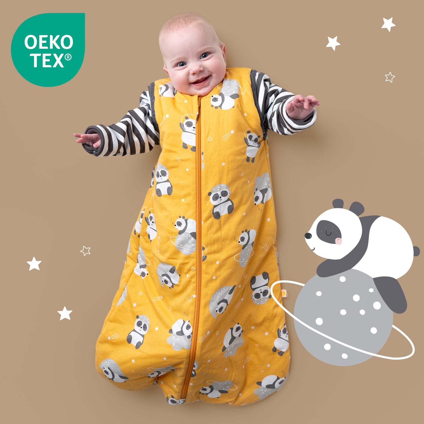 Babyschlafsack 2.5 TOG_Panda_OEKOTEX_465