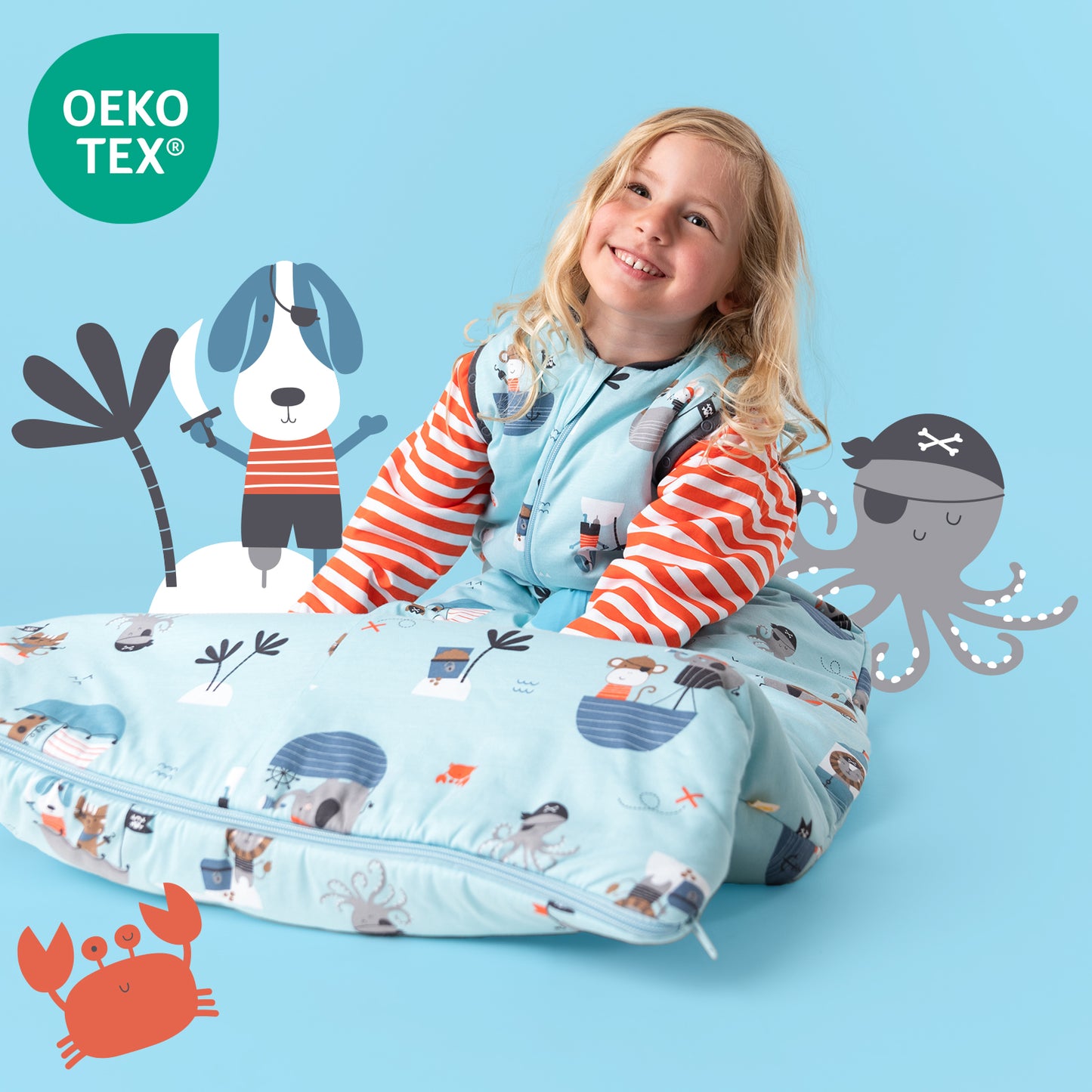 Babyschlafsack 2.5 TOG_Pirat_OEKOTEX_465