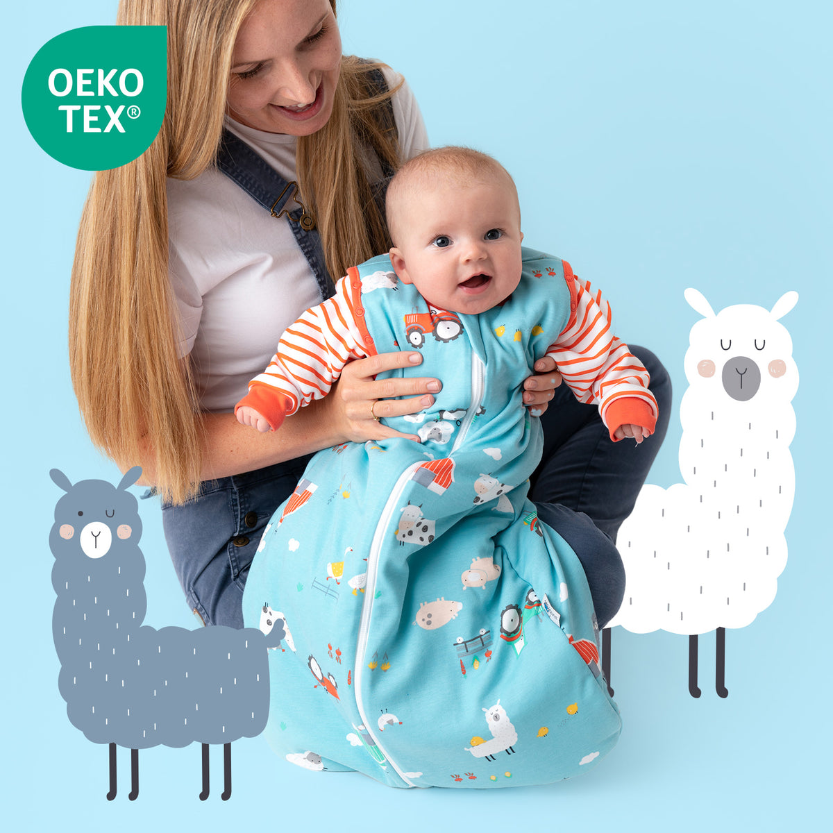 Bio Babyschlafsack 2.5 TOG_Bauernhof_OEKOTEX_466