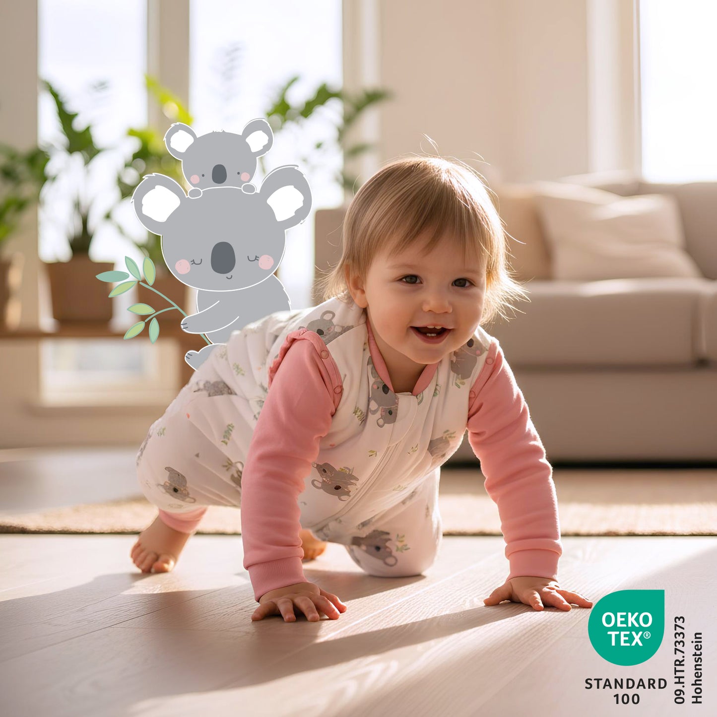 Schlafsack mit Füßen und umklappbaren Bündchen 3.5 TOG_Koala_468_2 - (Bild-41)