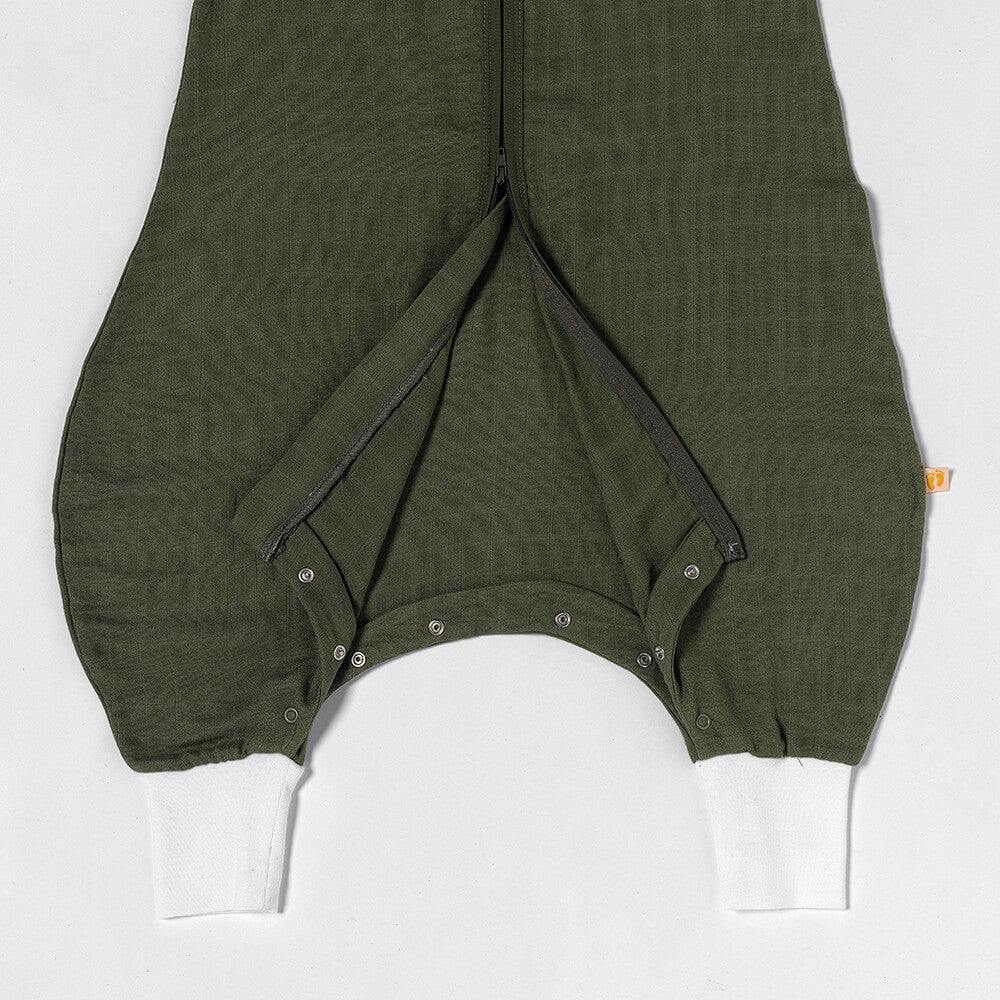 Musselin Schlafsack mit Füßen 0.5 Tog_Olive_3_422