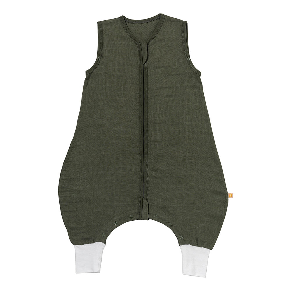 Musselin Schlafsack mit Füßen 0.5 Tog_Olive_1_422