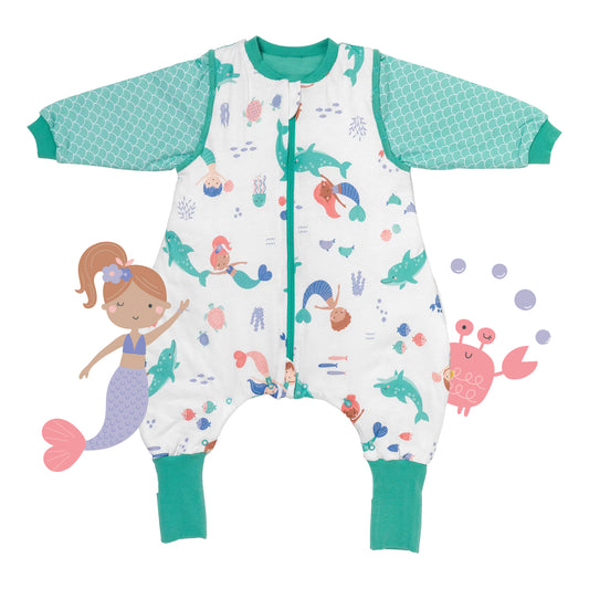 Schlafsack mit Füßen und umklappbaren Bündchen, 3.5 TOG