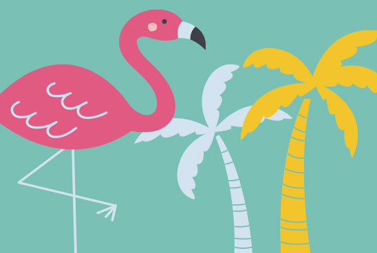 Fiona, die kleine Flamingo, lernt fliegen