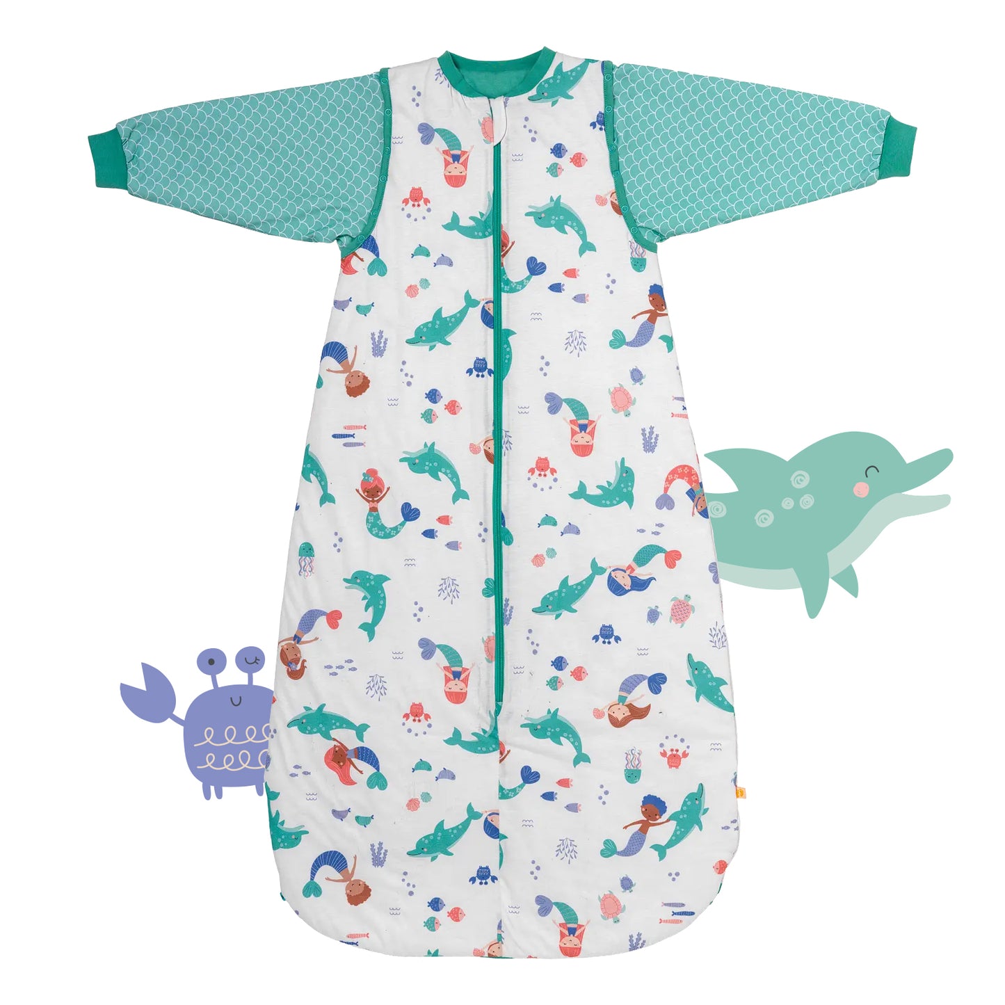 Babyschlafsack 1.0 TOG_Meerjungfrau_Vorderseite_1187