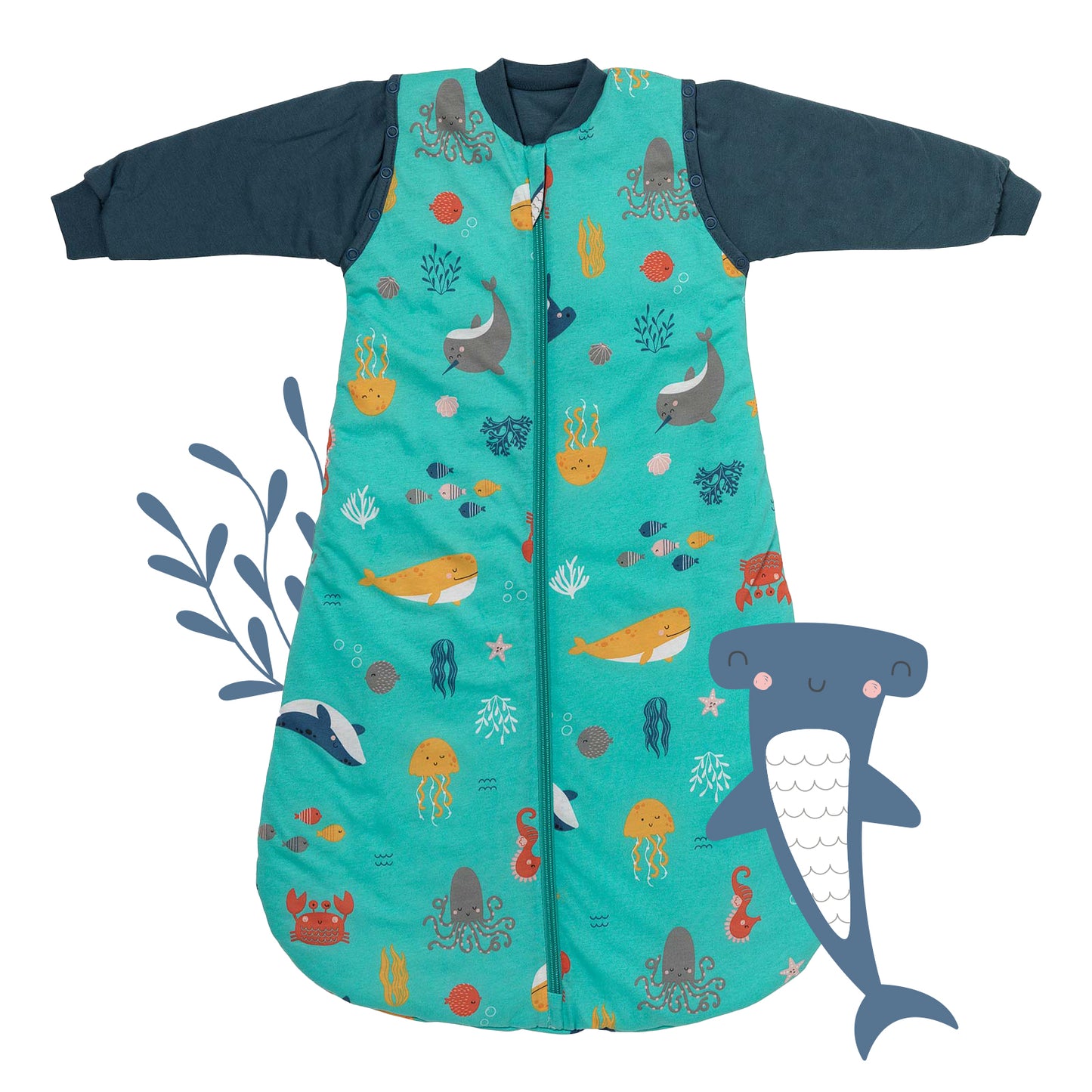 Babyschlafsack 1.0 TOG_Meerestiere_Vorderseite_1187