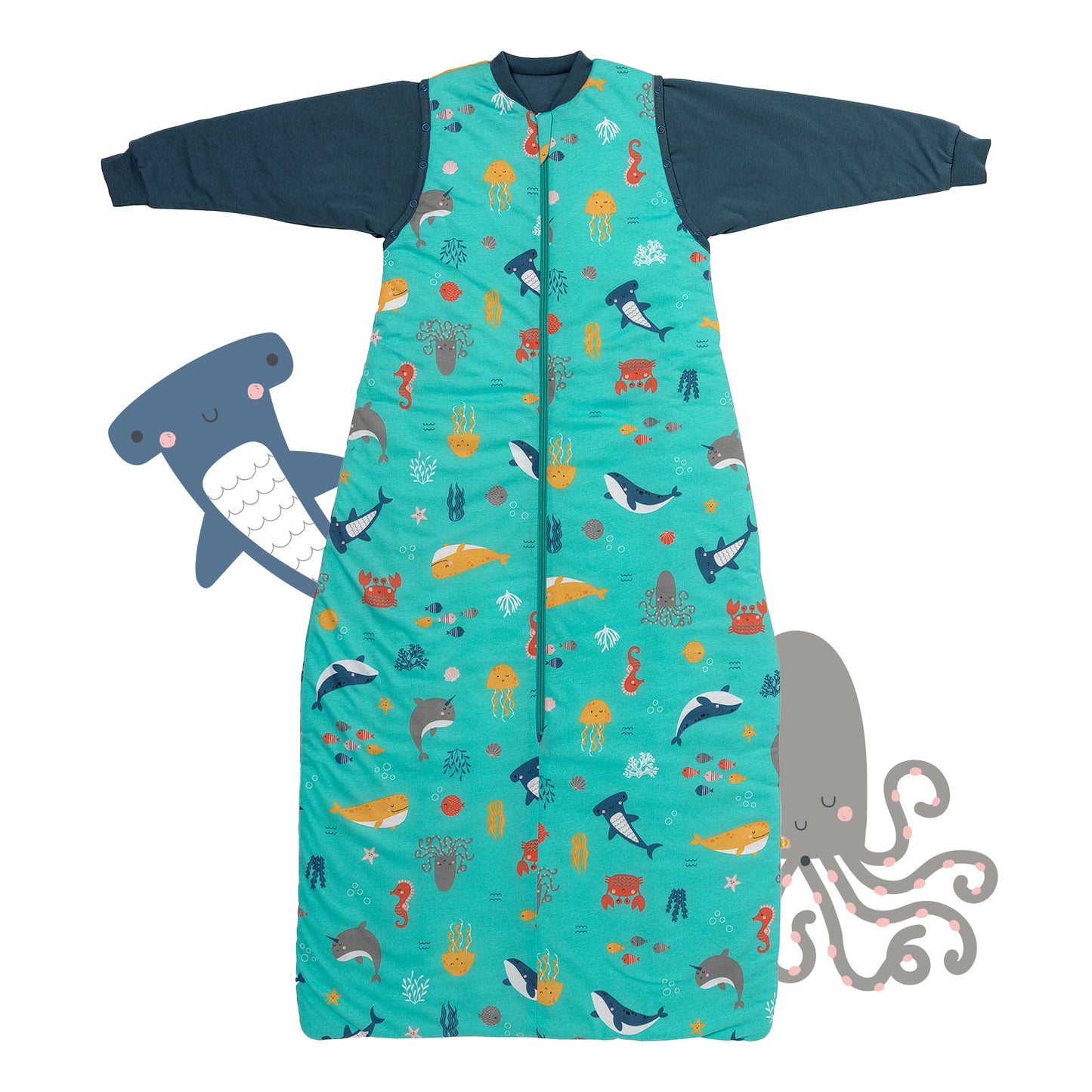 Babyschlafsack 1.0 TOG_Meerestiere_Vorderseite_1187