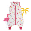 Musselin Schlafsack mit Füßen 0.5 TOG_Flamingo_Vorderseite_412