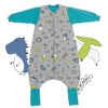 Schlafsack mit Füßen und umklappbaren Bündchen, 2.5 TOG Dinosaurier - (Bild-22)