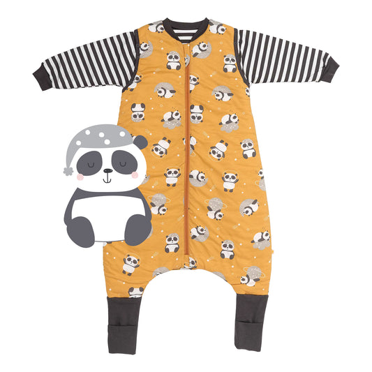 Schlafsack mit Füßen und umklappbaren Bündchen, 2.5 TOG Panda - (Bild-28)