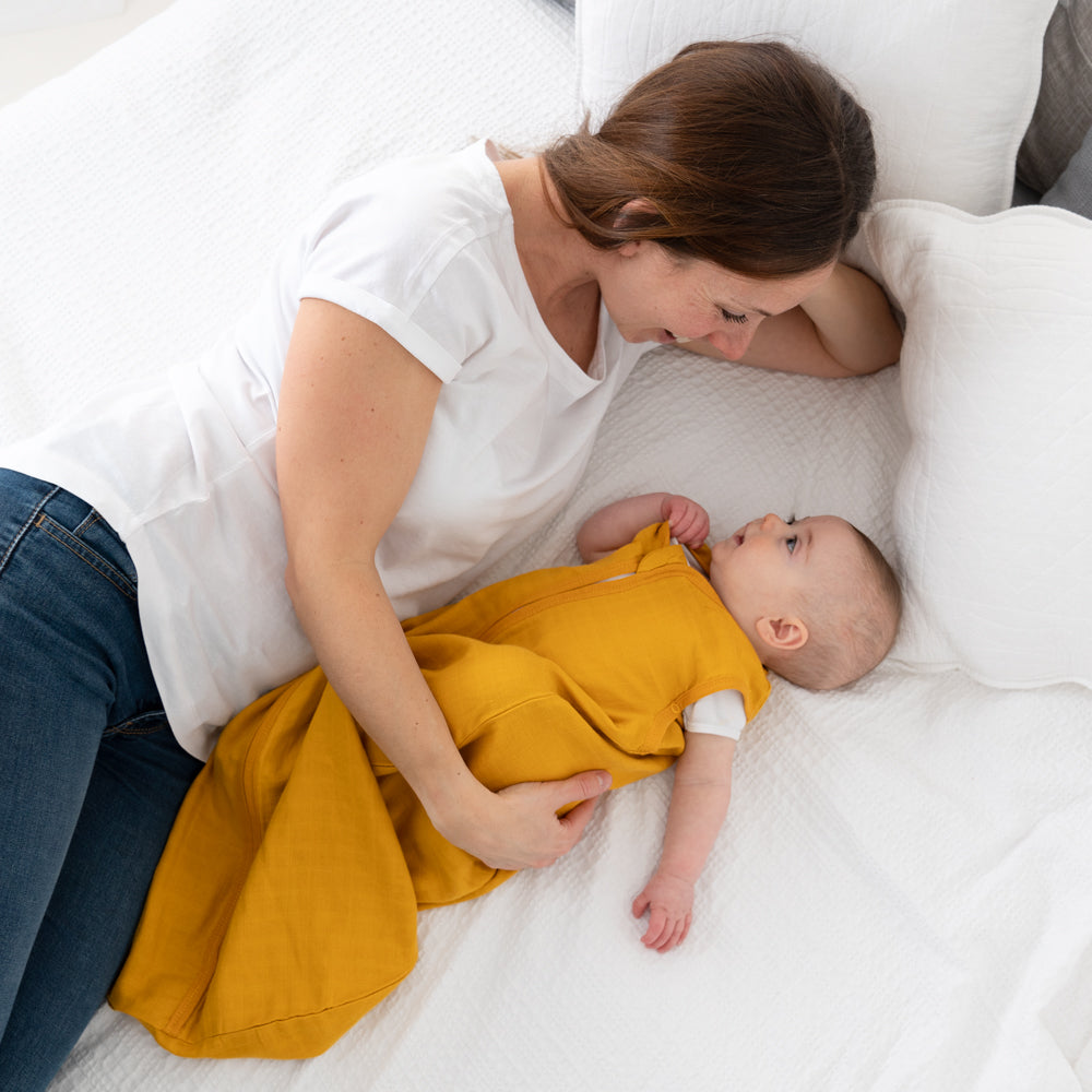 Musselin Babyschlafsack 0.5 Tog_Safran_5_423